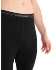 Icebreaker Men's 260 ZoneKnit Leggings Black / Jet Heather - Booley Galway