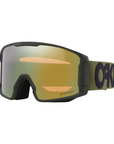 Oakley Line Miner Snow Goggles - Large Matte Dark Brush / Prizm Sage Gold Iridium Lens - Booley Galway