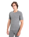 Icebreaker Men's 200 Oasis S/S Crew Gritstone Heather - Booley Galway