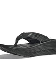 Hoka Men's Ora Recovery Flip 2 Black / Dark Gull Gray - Booley Galway
