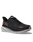 Hoka Women's Clifton 9 Black / Rose Gold - Booley Galway