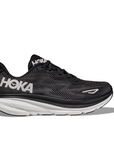 Hoka Women's Clifton 9 Black / White - Booley Galway