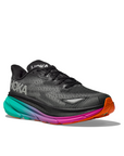 Hoka Women's Clifton 9 GTX Black / Electric Aqua - Booley Galway