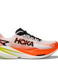 Hoka Men's Mach X 3 White / Neon Tangerine - Booley Galway