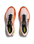 Hoka Men's Mach X 3 White / Neon Tangerine - Booley Galway