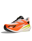 Hoka Men's Mach X 3 White / Neon Tangerine - Booley Galway