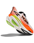 Hoka Men's Mach X 3 White / Neon Tangerine - Booley Galway