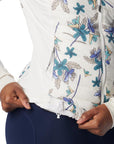 Columbia Women's Powder Pass Vest Sea Salt Tiger Lilies Print - Booley Galway