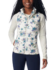 Columbia Women's Powder Pass Vest Sea Salt Tiger Lilies Print - Booley Galway