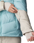 Columbia Women's Abbott Peak Insulated Jacket Aqua Haze / Dark Stone / White - Booley Galway
