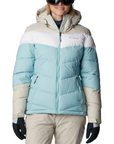 Columbia Women's Abbott Peak Insulated Jacket Aqua Haze / Dark Stone / White - Booley Galway