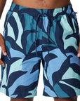 Columbia Men's Summerdry Boardshorts Collegiate Navy Floristic - Booley Galway