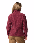 Columbia Women's Benton Springs Printed Full Zip Rich Wine Flowfalls - Booley Galway