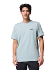 Columbia Men's Explorers Canyon Back Graphic S/S Tee Crushed Blue / Peaks and Waves - Booley Galway