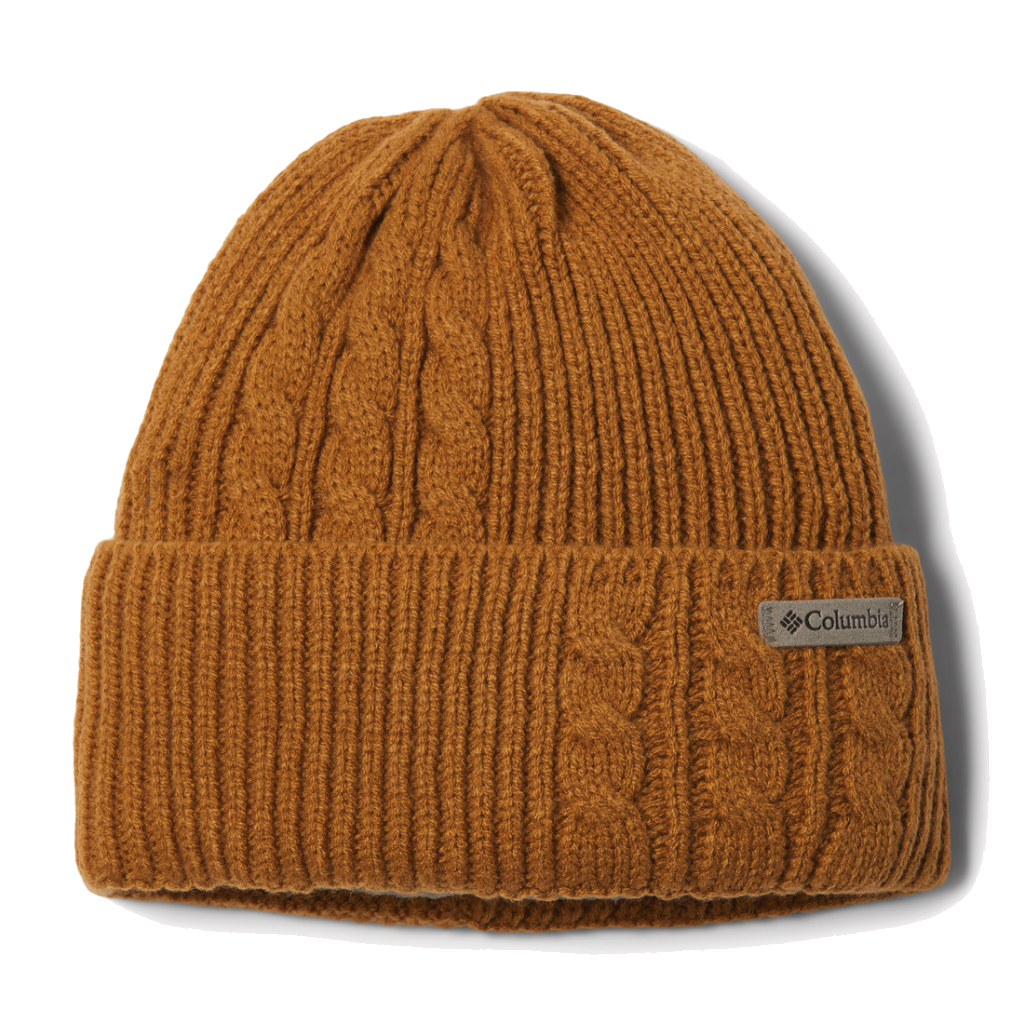 Columbia Women's Agate Pass Cable Knit Beanie Camel Brown - Booley Galway
