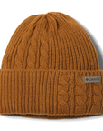 Columbia Women's Agate Pass Cable Knit Beanie Camel Brown - Booley Galway