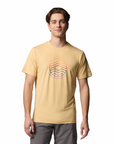 Columbia Men's Kwick Hike Graphic S/S Tee Sand Dune Heather / Peaked Lifestyle - Booley Galway