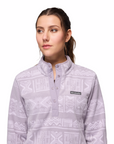 Columbia Women's Benton Springs Printed 1/2 Snap Fleece Shale Purple / Deschutes Days - Booley Galway