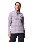 Columbia Women's Benton Springs Printed 1/2 Snap Fleece Shale Purple / Deschutes Days - Booley Galway