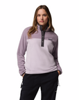 Columbia Women's Benton Springs 1/2 Snap Pull Over II Lavender Pearl / Shale Purple / Shark - Booley Galway