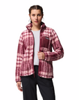Columbia Women's West Bend Print Full Zip II Rich Wine / Herringplaid - Booley Galway