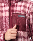 Columbia Women's West Bend Print Full Zip II Rich Wine / Herringplaid - Booley Galway
