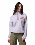 Columbia Women's Helvetia Cropped 1/2 Snap Fleece Lavender Pearl / Shale Purple / Zing - Booley Galway