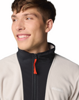 Columbia Men's Sequoia Grove Full Zip Fleece Dark Stone / Black / Spicy Pulls - Booley Galway