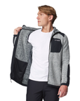 Columbia Men's Arctic Crest Sherpa Full Zip White/Black - Booley Galway