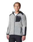 Columbia Men's Arctic Crest Sherpa Full Zip White/Black - Booley Galway