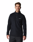 Columbia Men's Steens Mountain II 1/2 Snap Fleece Black - Booley Galway
