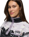 Columbia Helvetia II Printed Cropped 1/2 Snap Fleece Shale Purple Sisters / Shale Purple - Booley Galway