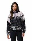 Women's Helvetia II Printed Cropped 1/2 Snap Fleece