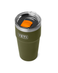 Rambler 20 Oz Stackable Cup Magslider - Olive/King Crab Orange