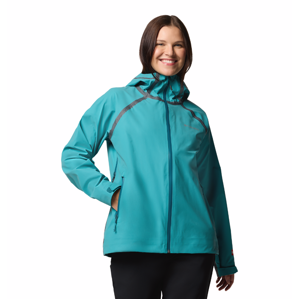 Columbia Women's Reign No Shine Waterproof Jacket River Blue - Booley Galway