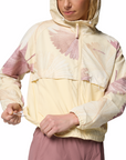 Columbia Women's Spire Valley Printed Windbreaker Lemon Wash Rays - Booley Galway