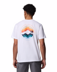 Columbia Men's Kettle River Outdoor Tee White / Circular Linescape - Booley Galway