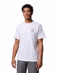 Columbia Men's Kettle River Outdoor Tee White / Circular Linescape - Booley Galway