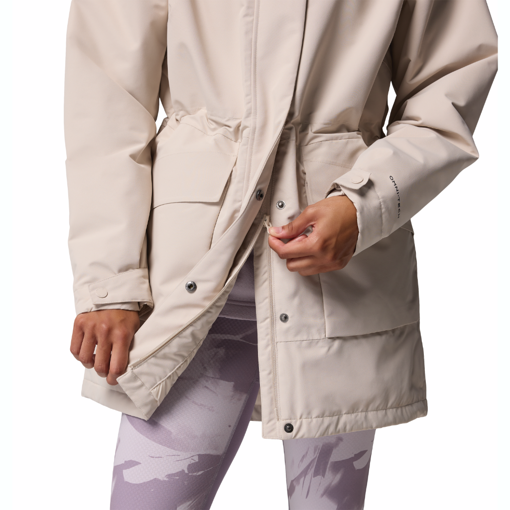 Columbia Women's Pulaski Parka Dark Stone - Booley Galway
