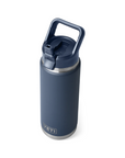 Yeti Rambler 26 oz Colour Straw Cap Bottle Navy - Booley Galway