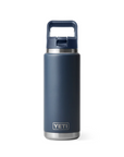 Yeti Rambler 26 oz Colour Straw Cap Bottle Navy - Booley Galway