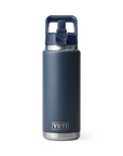 Yeti Rambler 26 oz Colour Straw Cap Bottle Navy - Booley Galway