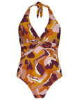 Barts Women's Lunan Halter Shaping One Piece Ochre - Booley Galway