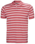 Helly Hansen Men's Newport Polo 2.0 Washed Red Stripe - Booley Galway