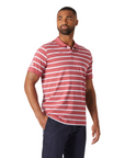 Helly Hansen Men's Newport Polo 2.0 Washed Red Stripe - Booley Galway