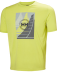 Helly Hansen Men's HP Race Graphic T-Shirt Cyber Lime - Booley Galway