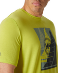 Helly Hansen Men's HP Race Graphic T-Shirt Cyber Lime - Booley Galway