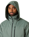 Helly Hansen Men's Crew Hooded Jacket 2.0 Grey Cactus - Booley Galway