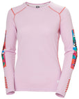 Helly Hansen Women's Lifa Active Crew Base Layer Cherry Blossom - Booley Galway
