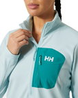 Helly Hansen Women's Versalite 1/2 Zip Fleece Barely Blue - Booley Galway
